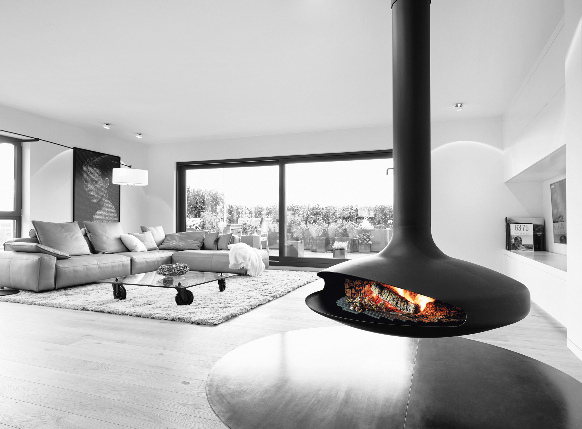 cheminee contemporaine