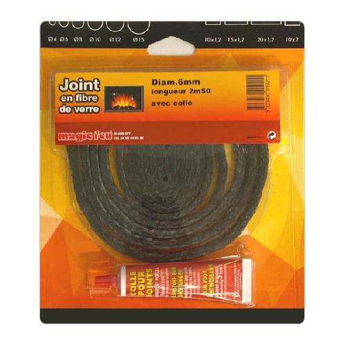 Joint rond Ø6mm pour cheminées, poêles et inserts - Carron-Lugon