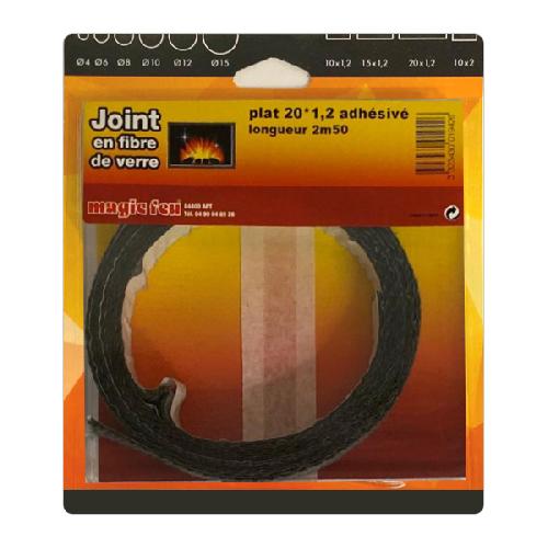Joint plat 20x1.2 mm pour cheminées, poêles et inserts - Carron-Lugon