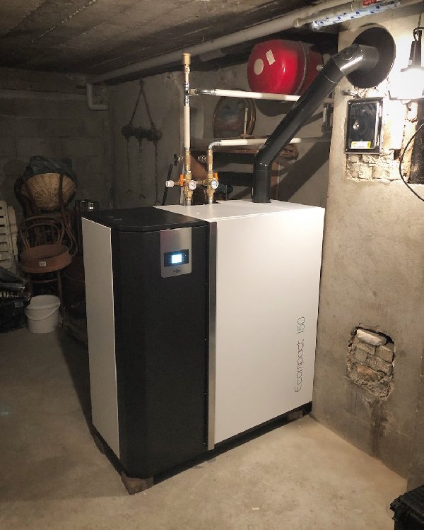 Pellet boiler Klover Ecompact 150 - Carron-Lugon