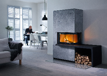 Contura i41T avec tablette et banc noir