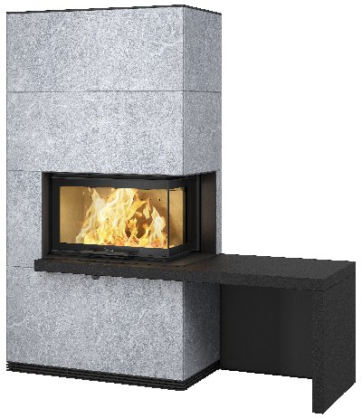 Contura i41T com prateleira e banco em preto