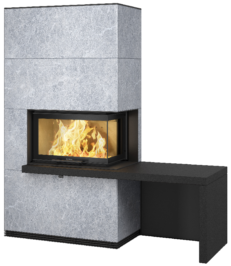 Contura i41T avec tablette et banc noir