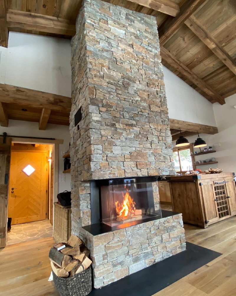 3-sided fireplace Luna Diamond 1000DC - Carron-Lugon