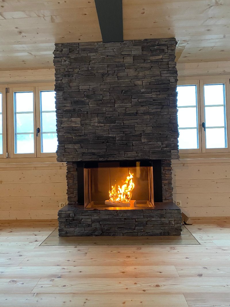3-sided fireplace Luna Diamond 1000DC - Carron-Lugon