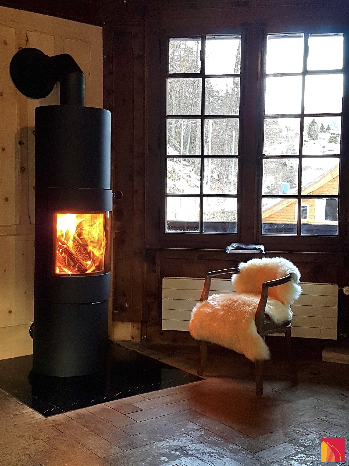 Attika Viva 160L Wood Stove - Carron-Lugon