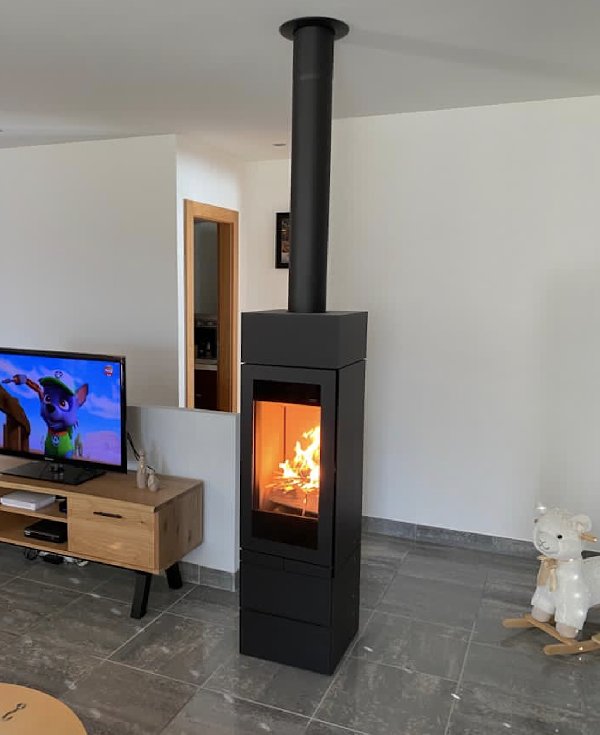 Wood-burning stove Skantherm Elements front - Carron-Lugon