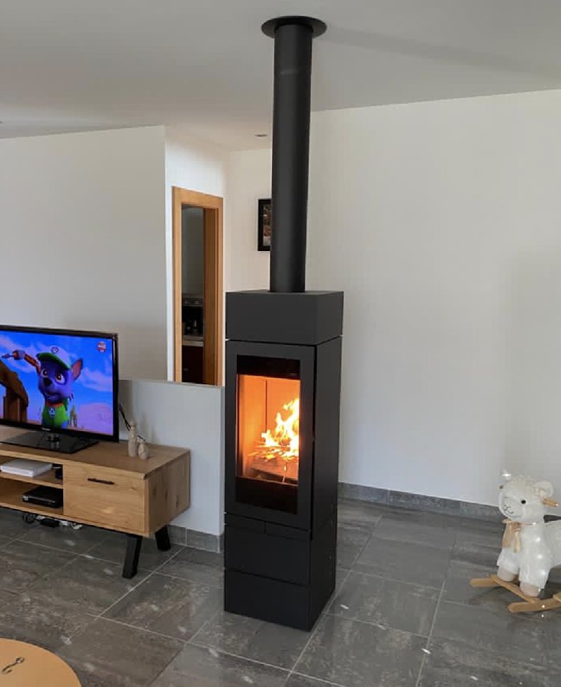 Wood-burning stove Skantherm Elements front - Carron-Lugon