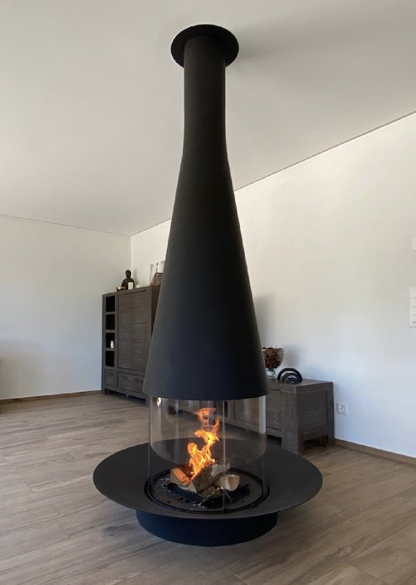 Fireplace Focus Filiofocus central 1600 - Carron-Lugon