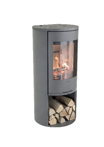 Contura 510 gris - Porte en fonte, plateau supérieur en fonte