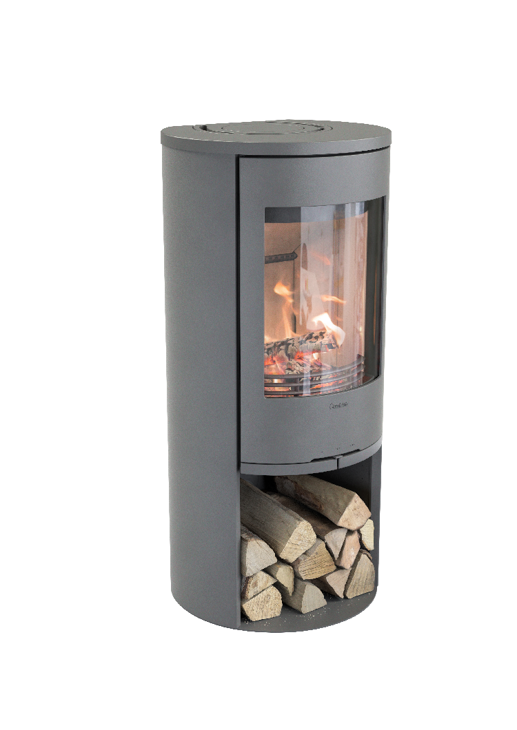 Contura 510 gris - Porte en fonte, plateau supérieur en fonte