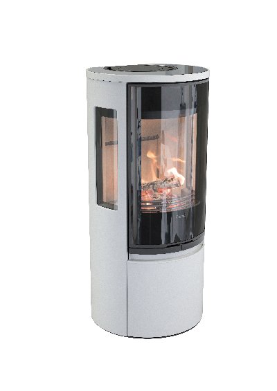 Contura 556 white - Glass door, glass shelf