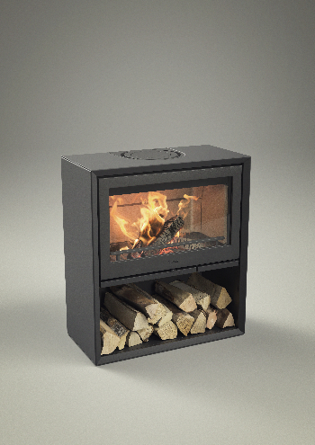 Contura 310 nero con porta in ghisa