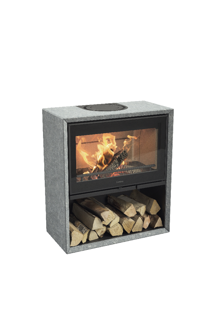 Contura 320T avec porte en verre