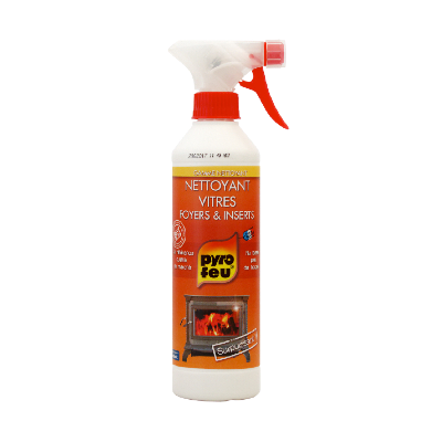 Chimney glass cleaner