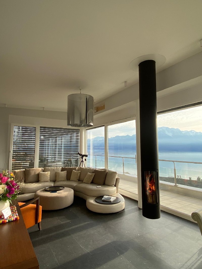 Focus Slimfocus suspended fireplace - Carron-Lugon