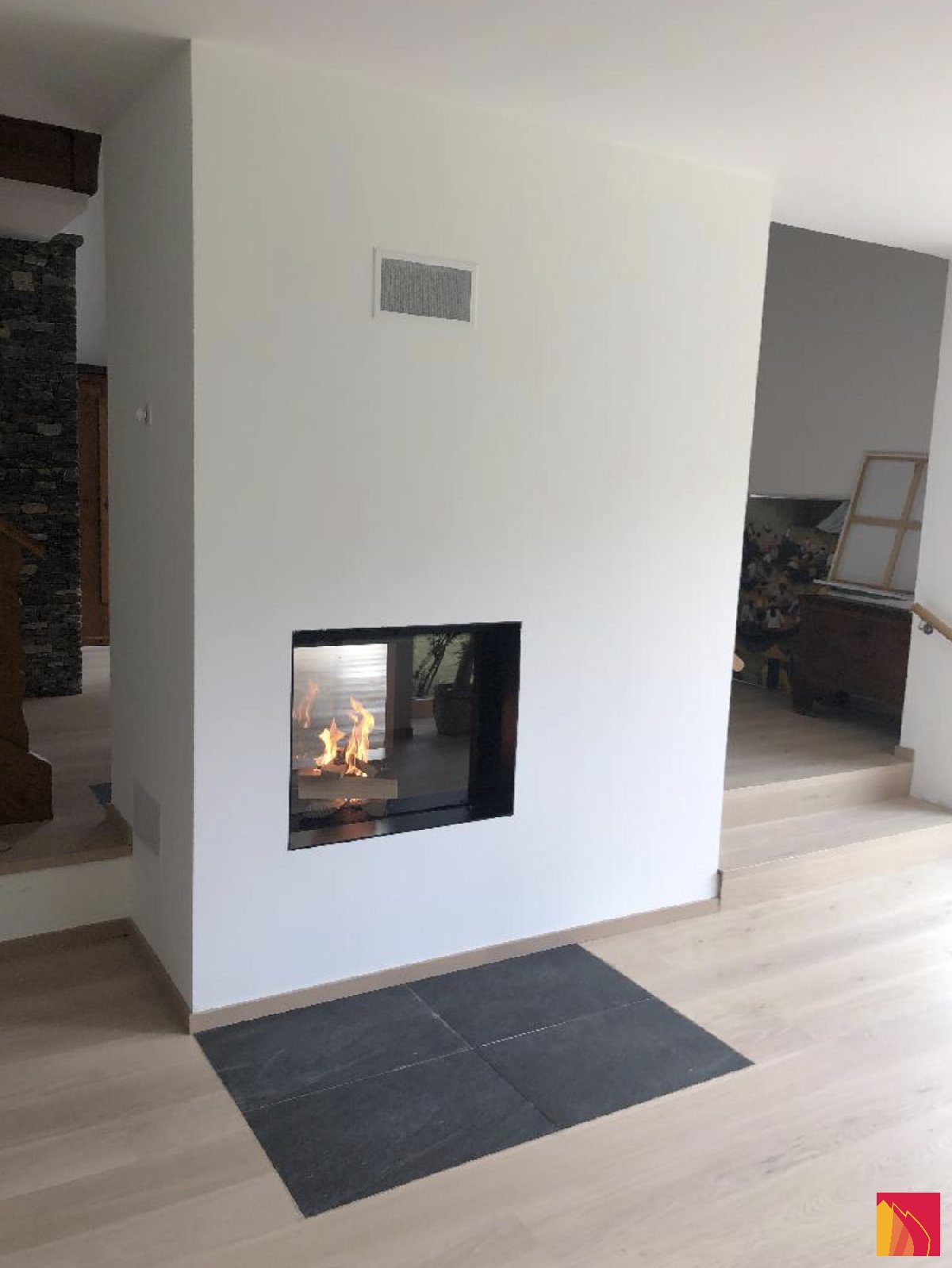 Luna Diamond 850DV Wood Burning Fireplace - Carron-Lugon