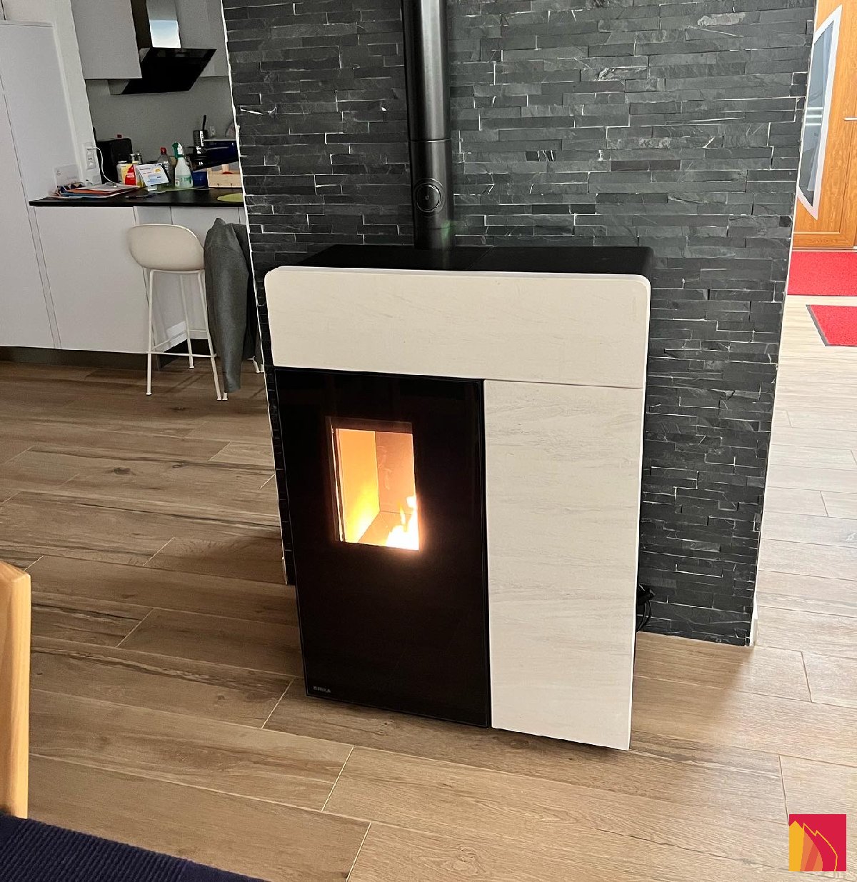 Rika Domo pellet stove - Carron-Lugon