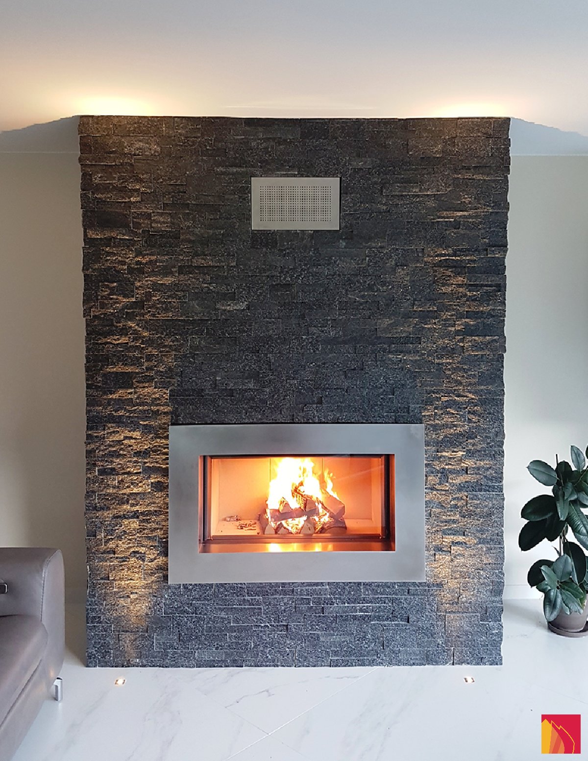 Front fireplace Attika Pure 85 - Carron-Lugon