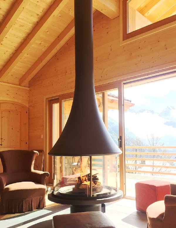 Hanging fireplace JC Bordelet - Carron-Lugon